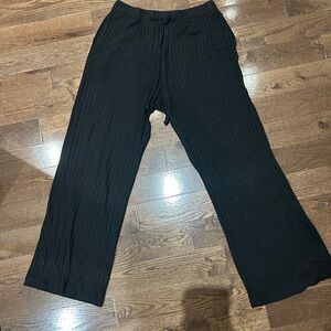 Michael Stars Black Ribbed Pants